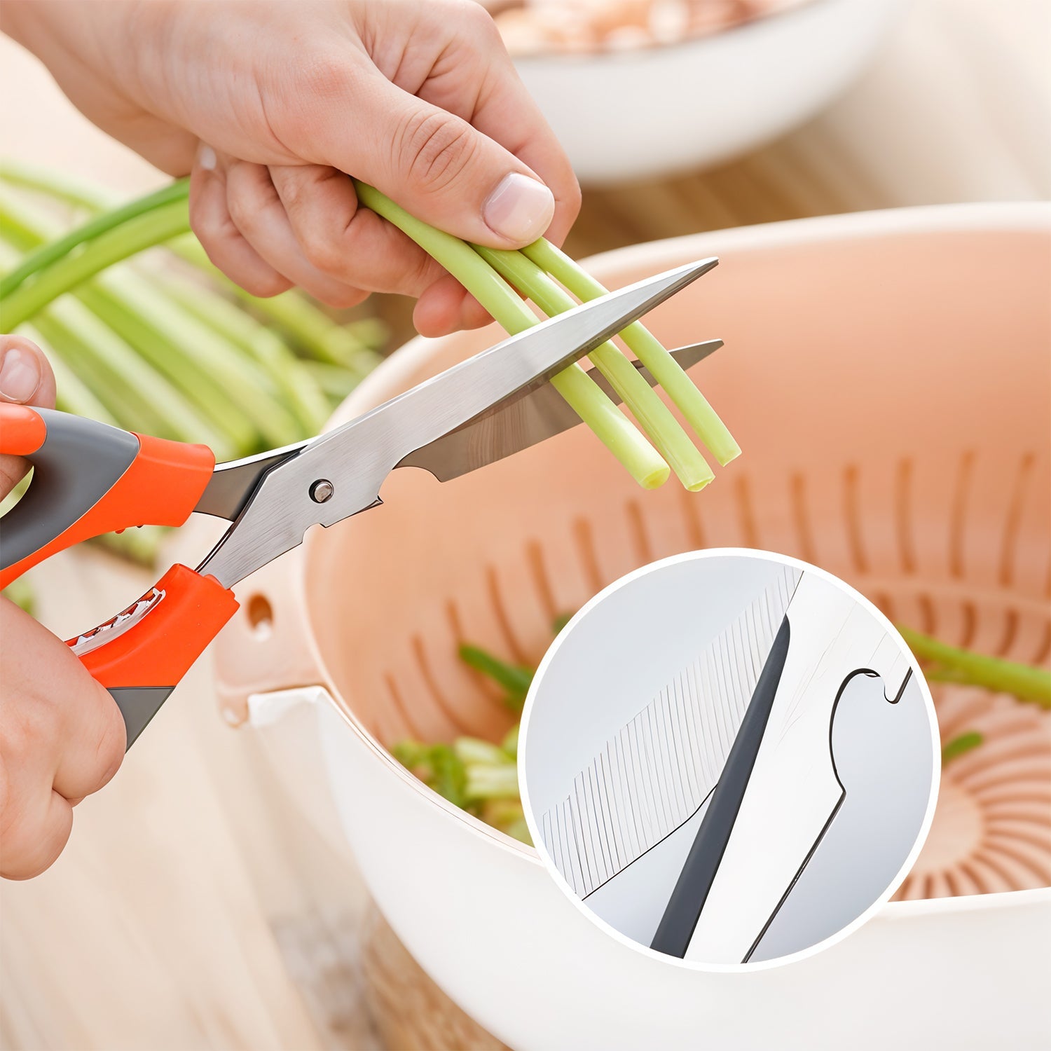 SpaceMulti-Function Kitchen Scissors for Veggies, Meat & Seafood with Bottle Opener SpaceMulti-Function Kitchen Scissors for Veggies, Meat & Seafood with Bottle Opener